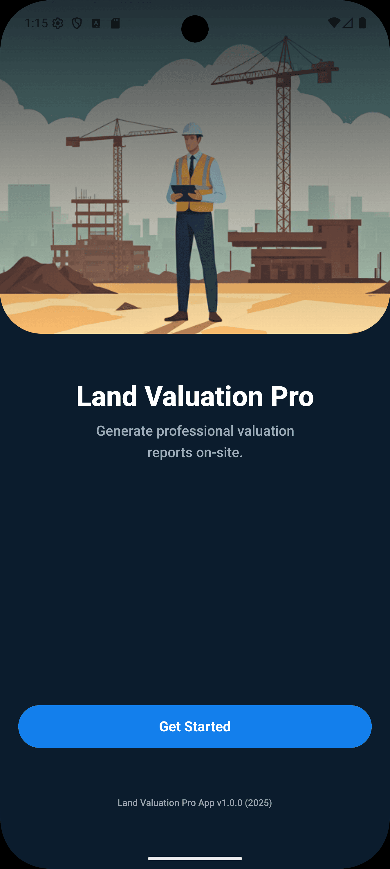 Land Valuation App Screenshot 1